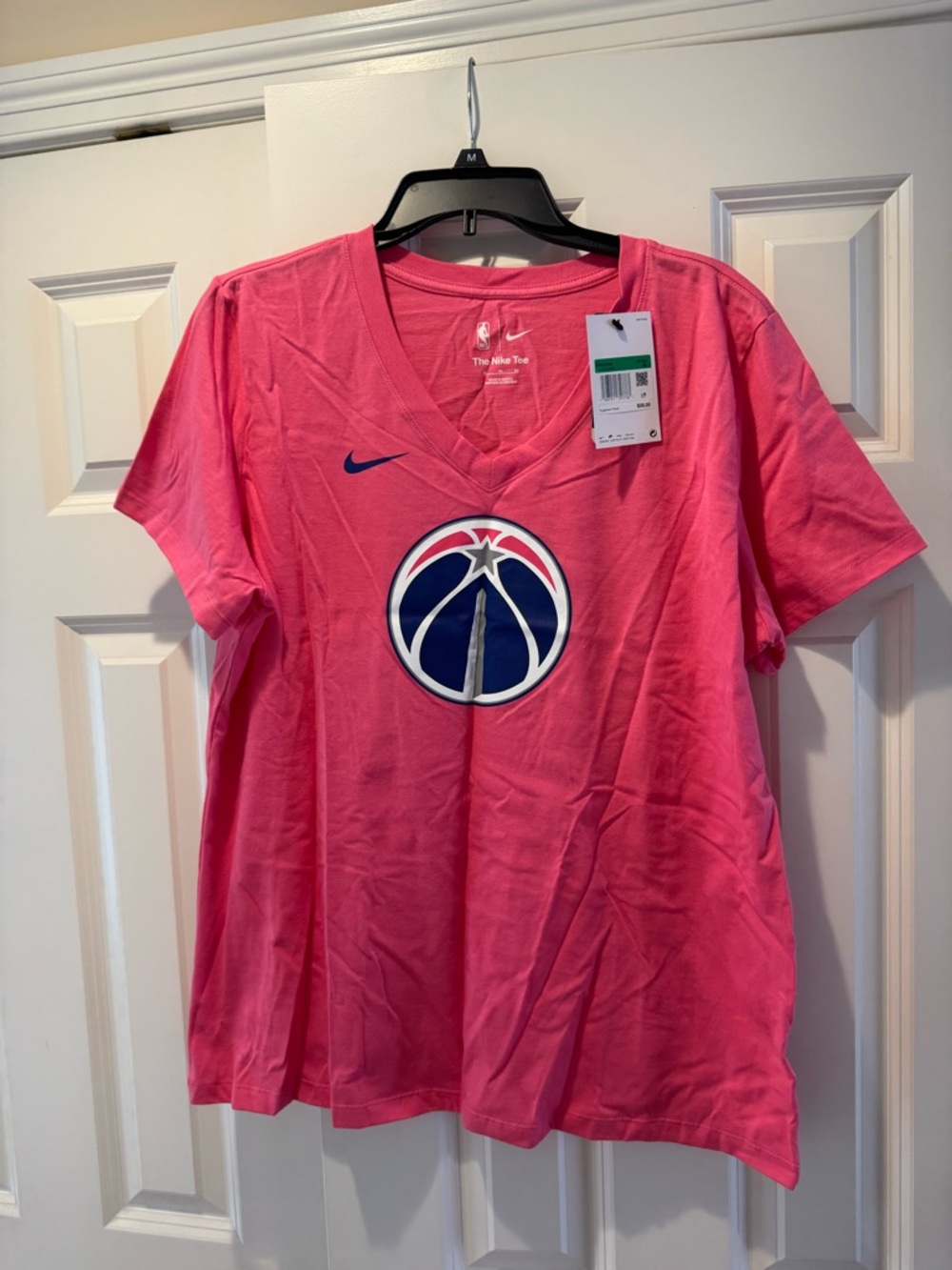 NWT -Nike Pink Washington Wizards Short Sleeve Tee